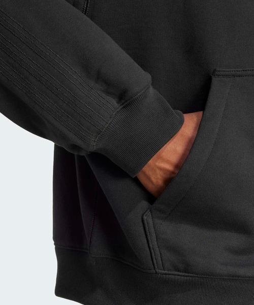 adidas(アディダス)の「プレミアム エッセンシャルズ フルジップ パーカー / アディダスオリジナルス adidas Originals(パーカー・メンズ・ブラック・3XL/XX-LARGE/X-SMALL/SMALL/MEDIUM/LARGE/X-LARGE)」の4枚目の写真