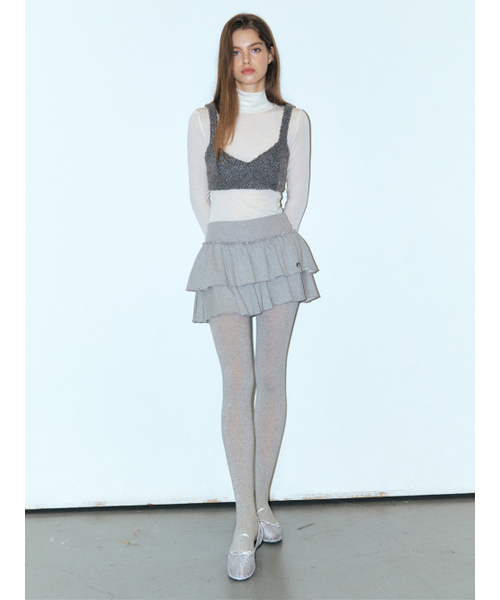 ETMON(エトモン)の「Boucle Tweed Bustier, Charcoal(Tシャツ/カットソー・レディース・その他・FREE)」の2枚目の写真