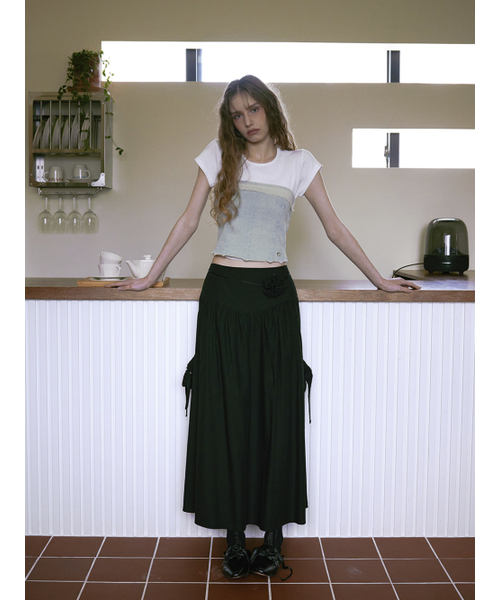 ETMON(エトモン)の「Denim Strap Top, Light Blue(その他トップス・レディース・その他・S/M)」の2枚目の写真