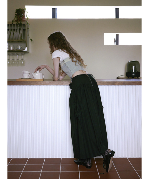 ETMON(エトモン)の「Denim Strap Top, Light Blue(その他トップス・レディース・その他・S/M)」の3枚目の写真