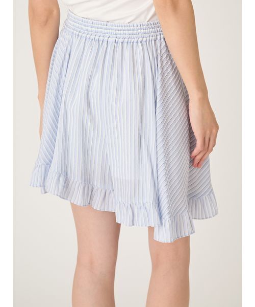 FRAY I.D（フレイアイディー）の「フリルヘムストライプショートパンツ（その他パンツ・レディース・ブルー/グリーン/ピンク・F）」の4枚目の写真