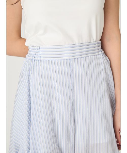 FRAY I.D（フレイアイディー）の「フリルヘムストライプショートパンツ（その他パンツ・レディース・ブルー/グリーン/ピンク・F）」の6枚目の写真