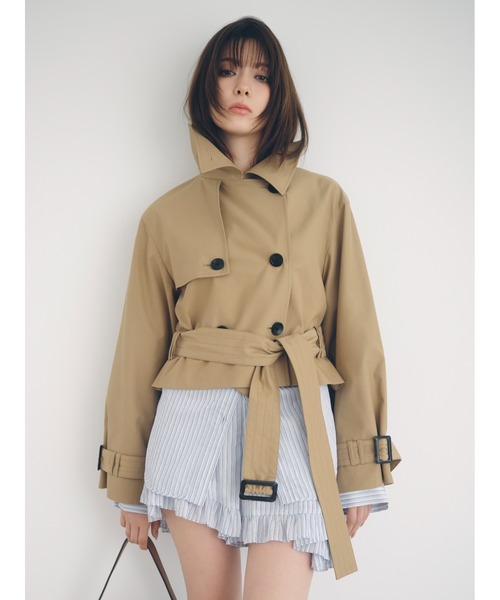 FRAY I.D（フレイアイディー）の「フリルヘムストライプショートパンツ（その他パンツ・レディース・ブルー/グリーン/ピンク・F）」の3枚目の写真