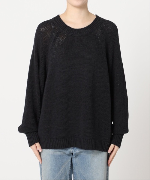 FRAMeWORK（フレームワーク）の「≪追加≫リネンコットンラグランニット（ニット/セーター・レディース・スミクロ/ベージュ/ホワイト・FREE）」の21枚目の写真