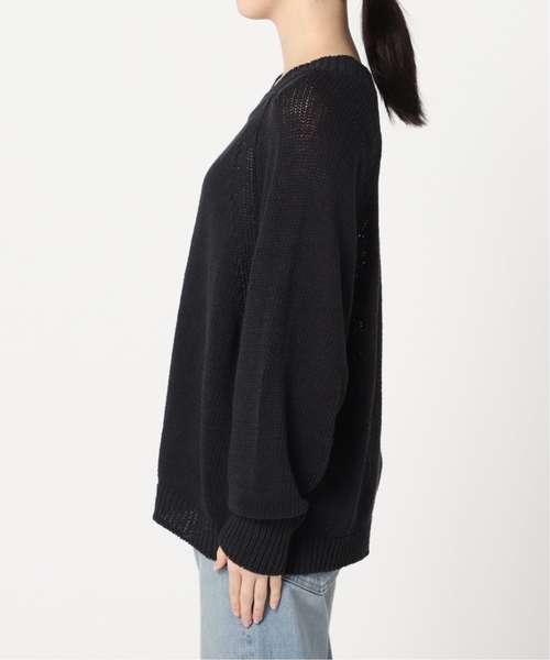 FRAMeWORK（フレームワーク）の「≪追加≫リネンコットンラグランニット（ニット/セーター・レディース・スミクロ/ベージュ/ホワイト・FREE）」の22枚目の写真