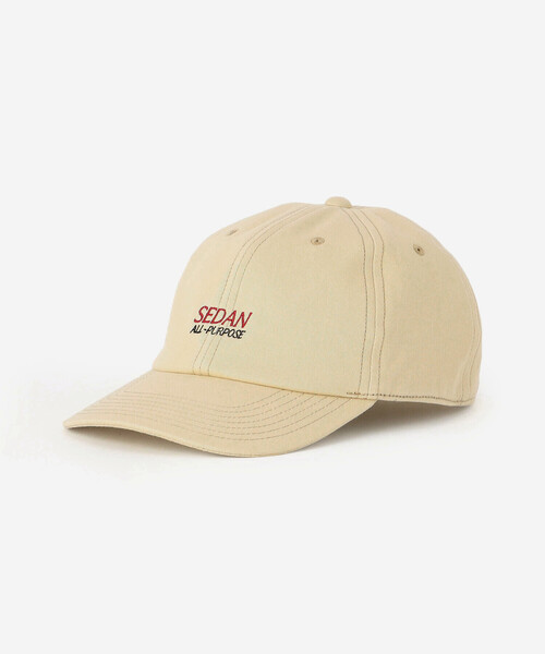 SEDAN ALL-PURPOSE(セダンオールパーパス)の「SEDAN ALL-PURPOSE | ロゴ コットンツイル 6パネルキャップ UNISEX(キャップ・メンズ・ブラック/ブラウン系その他/カーキ系1・ONE)」の3枚目の写真