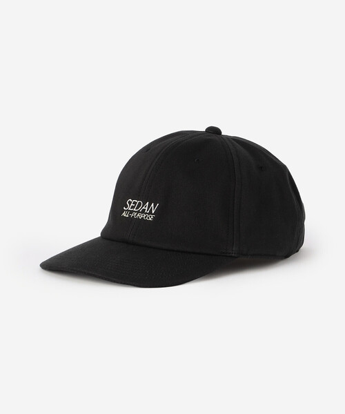 SEDAN ALL-PURPOSE(セダンオールパーパス)の「SEDAN ALL-PURPOSE | ロゴ コットンツイル 6パネルキャップ UNISEX(キャップ・メンズ・ブラック/ブラウン系その他/カーキ系1・ONE)」の1枚目の写真