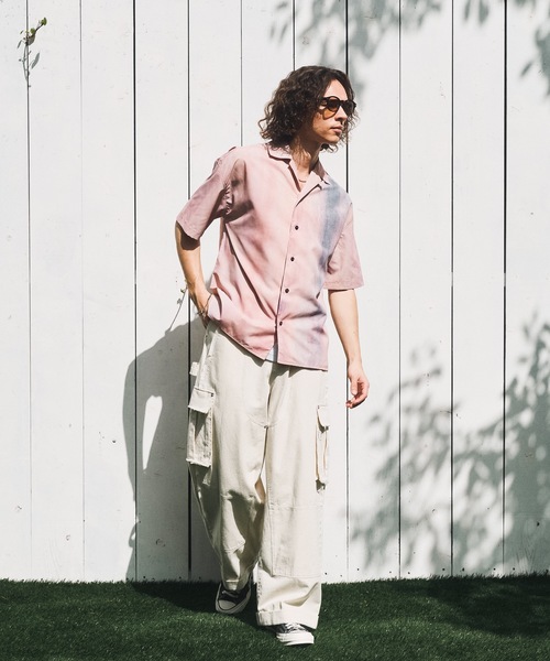 CASPER JOHN(キャスパージョン)の「Color graphic shirts/カラーグラフィックシャツ(シャツ/ブラウス・メンズ・ピンク/ブラック・SMALL/X-SMALL/LARGE/MEDIUM)」の11枚目の写真