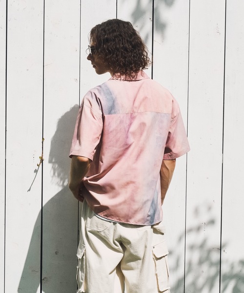 CASPER JOHN(キャスパージョン)の「Color graphic shirts/カラーグラフィックシャツ(シャツ/ブラウス・メンズ・ピンク/ブラック・SMALL/X-SMALL/LARGE/MEDIUM)」の10枚目の写真