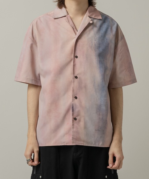 CASPER JOHN(キャスパージョン)の「Color graphic shirts/カラーグラフィックシャツ(シャツ/ブラウス・メンズ・ピンク/ブラック・SMALL/X-SMALL/LARGE/MEDIUM)」の14枚目の写真