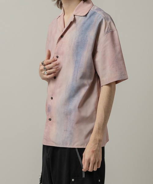 CASPER JOHN(キャスパージョン)の「Color graphic shirts/カラーグラフィックシャツ(シャツ/ブラウス・メンズ・ピンク/ブラック・SMALL/X-SMALL/LARGE/MEDIUM)」の15枚目の写真