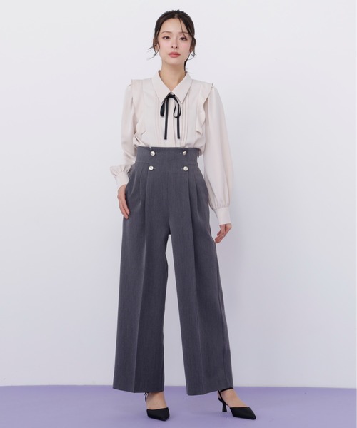 JILL by JILL STUART(ジルバイジルスチュアート)の「リボン付きピンタックブラウス(シャツ/ブラウス・レディース・ピンク/ホワイト系その他/ブルー・FREE)」の17枚目の写真