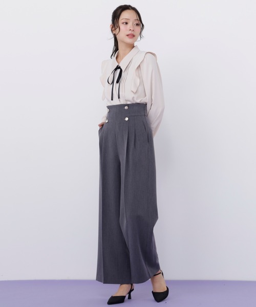 JILL by JILL STUART(ジルバイジルスチュアート)の「リボン付きピンタックブラウス(シャツ/ブラウス・レディース・ピンク/ホワイト系その他/ブルー・FREE)」の18枚目の写真