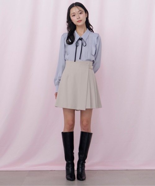 JILL by JILL STUART(ジルバイジルスチュアート)の「リボン付きピンタックブラウス(シャツ/ブラウス・レディース・ピンク/ホワイト系その他/ブルー・FREE)」の8枚目の写真