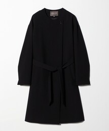 A DAY IN THE LIFE UNITED ARROWS | ダブルクロス ノーカラー ベルトコート＜A DAY IN THE LIFE＞(その他アウター)
