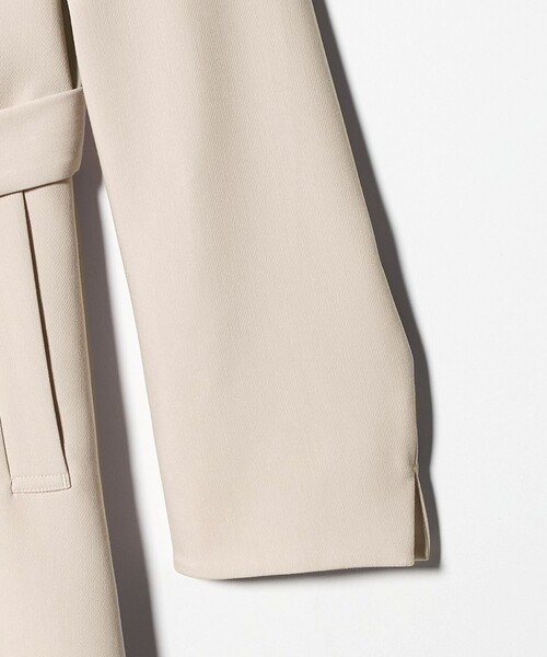 A DAY IN THE LIFE UNITED ARROWS(アデイインザライフユナイテッドアローズ)の「ダブルクロス ノーカラー ベルトコート<A DAY IN THE LIFE>(その他アウター・レディース・ブラック/ネイビー/ナチュラル・36/38)」の21枚目の写真