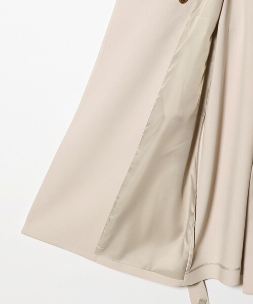 A DAY IN THE LIFE UNITED ARROWS(アデイインザライフユナイテッドアローズ)の「ダブルクロス ノーカラー ベルトコート<A DAY IN THE LIFE>(その他アウター・レディース・ブラック/ネイビー/ナチュラル・36/38)」の15枚目の写真