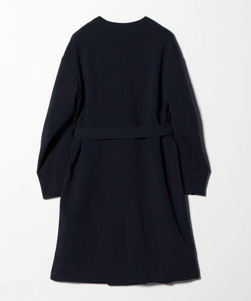 A DAY IN THE LIFE UNITED ARROWS(アデイインザライフユナイテッドアローズ)の「ダブルクロス ノーカラー ベルトコート<A DAY IN THE LIFE>(その他アウター・レディース・ブラック/ネイビー/ナチュラル・36/38)」の13枚目の写真