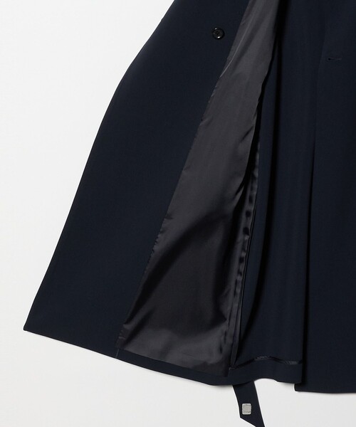 A DAY IN THE LIFE UNITED ARROWS(アデイインザライフユナイテッドアローズ)の「ダブルクロス ノーカラー ベルトコート<A DAY IN THE LIFE>(その他アウター・レディース・ブラック/ネイビー/ナチュラル・36/38)」の11枚目の写真