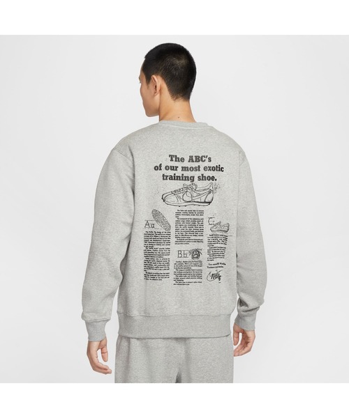 NIKE（ナイキ）の「NIKE/ナイキ AS M NK CLUB BB CREW CTB（スウェット・メンズ・ブラック/グレー・S/M/L/XL）」の9枚目の写真
