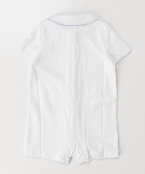 POLO RALPH LAUREN CHILDRENSWEAR(ポロ ラルフ ローレン チルドレンズウェア)の「エンブロイダリーカラー コットン ショートオール(ロンパース・キッズ・ホワイト・12M/9M)」の5枚目の写真