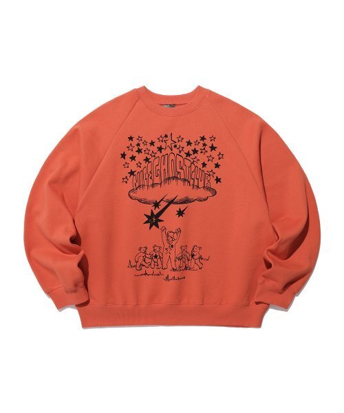 NICE GHOST CLUB(ナイスゴーストクラブ)の「STAR BEAR KIDS SWEATSHIRTS_ORANGE(NG2DFUM456A)(スウェット・レディース・その他・S/M/L)」の1枚目の写真