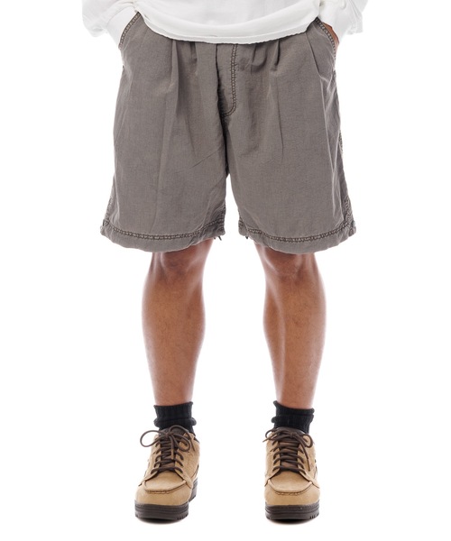 Sandinista(サンディニスタ)の「Nylon 2Tuck Easy Shorts - Overdyed / 後染め2タック入りナイロンイージーショーツ(その他パンツ・メンズ・グリーン系その他/グレー系その他/イエロー系その他・SMALL/MEDIUM/LARGE)」の12枚目の写真