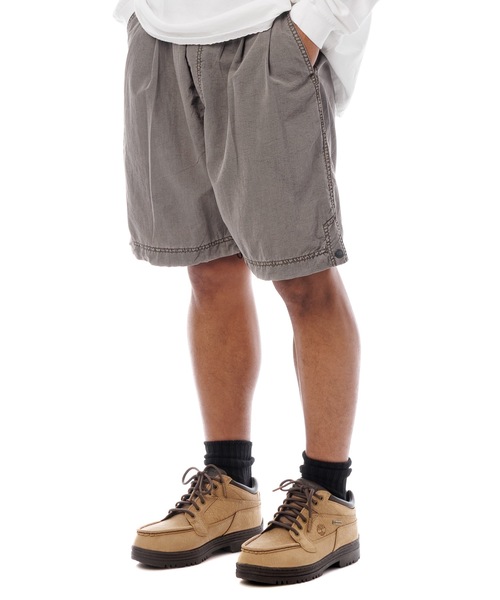 Sandinista(サンディニスタ)の「Nylon 2Tuck Easy Shorts - Overdyed / 後染め2タック入りナイロンイージーショーツ(その他パンツ・メンズ・グリーン系その他/グレー系その他/イエロー系その他・SMALL/MEDIUM/LARGE)」の13枚目の写真