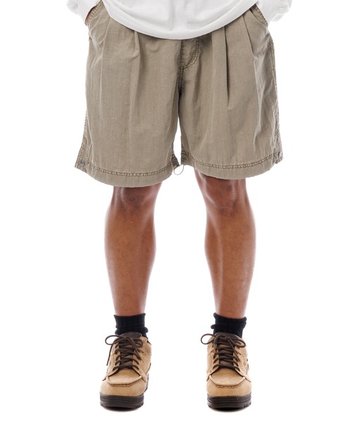 Sandinista(サンディニスタ)の「Nylon 2Tuck Easy Shorts - Overdyed / 後染め2タック入りナイロンイージーショーツ(その他パンツ・メンズ・グリーン系その他/グレー系その他/イエロー系その他・SMALL/MEDIUM/LARGE)」の16枚目の写真