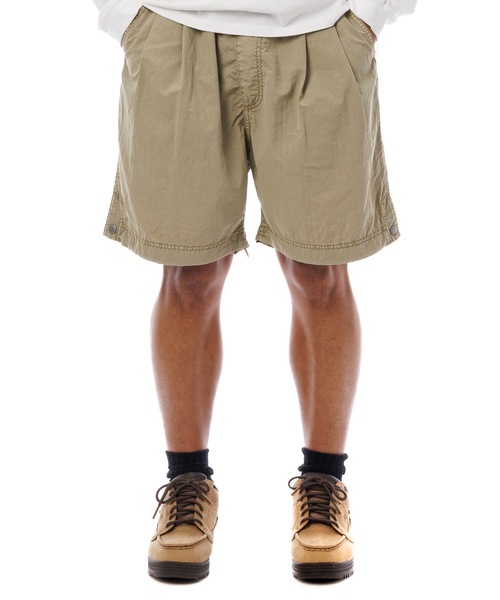 Sandinista(サンディニスタ)の「Nylon 2Tuck Easy Shorts - Overdyed / 後染め2タック入りナイロンイージーショーツ(その他パンツ・メンズ・グリーン系その他/グレー系その他/イエロー系その他・SMALL/MEDIUM/LARGE)」の20枚目の写真
