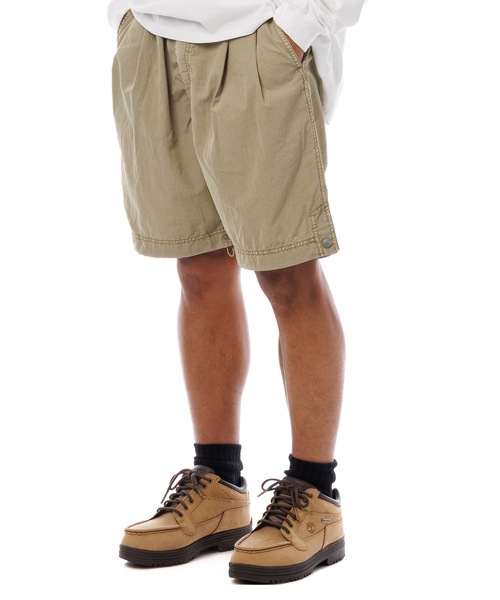 Sandinista(サンディニスタ)の「Nylon 2Tuck Easy Shorts - Overdyed / 後染め2タック入りナイロンイージーショーツ(その他パンツ・メンズ・グリーン系その他/グレー系その他/イエロー系その他・SMALL/MEDIUM/LARGE)」の21枚目の写真