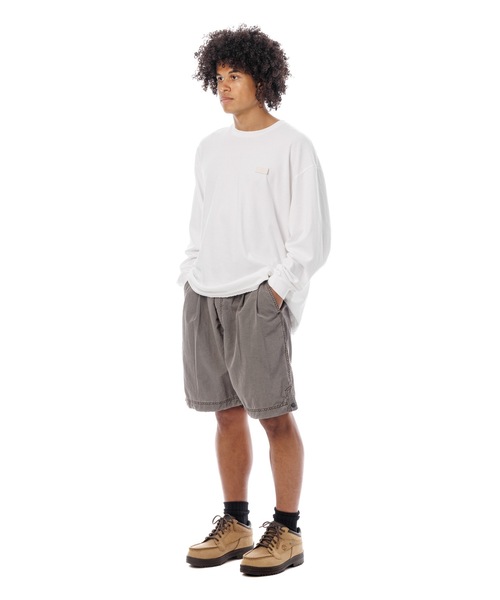 Sandinista(サンディニスタ)の「Nylon 2Tuck Easy Shorts - Overdyed / 後染め2タック入りナイロンイージーショーツ(その他パンツ・メンズ・グリーン系その他/グレー系その他/イエロー系その他・SMALL/MEDIUM/LARGE)」の10枚目の写真
