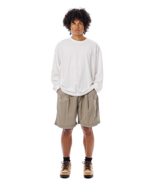 Sandinista(サンディニスタ)の「Nylon 2Tuck Easy Shorts - Overdyed / 後染め2タック入りナイロンイージーショーツ(その他パンツ・メンズ・グリーン系その他/グレー系その他/イエロー系その他・SMALL/MEDIUM/LARGE)」の8枚目の写真