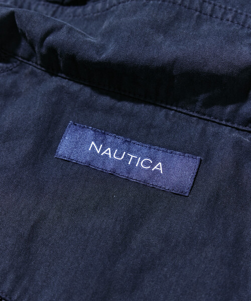NAUTICA(ノーティカ)の「NAUTICA/ノーティカ フェード加工 ナイロン ジップパーカー /フードブルゾン(ブルゾン・メンズ・ブラック/ネイビー・MEDIUM/X-LARGE/LARGE)」の3枚目の写真