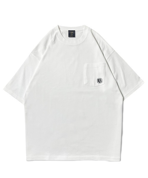 Leyline(レイライン)の「【Leyline】ビッグシルエットポケットTシャツ「b/s pocket logo tee」(Tシャツ/カットソー・メンズ・ホワイト・M/L/XL)」の3枚目の写真