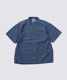 FIDELITY（フィデリティ）の「LINEN BLEND CHAMBRAY SHIRT / 半袖シャンブレシャツ（シャツ/ブラウス）」