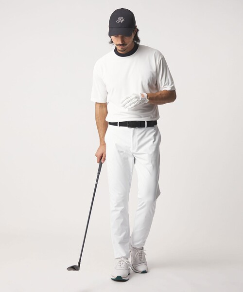 UNITED ARROWS GOLF(ユナイテッドアローズゴルフ)の「メンズ スリム ノープリーツ スラックス 2WAYストレッチ(その他パンツ・メンズ・ブラック/コバルトブルー/ホワイト・XL/L/M)」の12枚目の写真