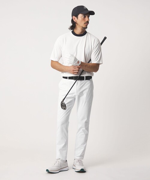 UNITED ARROWS GOLF(ユナイテッドアローズゴルフ)の「メンズ スリム ノープリーツ スラックス 2WAYストレッチ(その他パンツ・メンズ・ブラック/コバルトブルー/ホワイト・XL/L/M)」の14枚目の写真