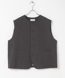 かぐれ | リネンコットンワイドベスト(ベスト)