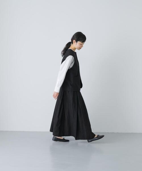 かぐれ（カグレ）の「リネンコットンワイドベスト（ベスト・レディース・チャコールグレー/ブラック・FREE）」の20枚目の写真