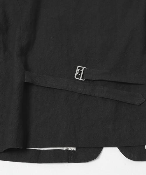 かぐれ（カグレ）の「リネンコットンワイドベスト（ベスト・レディース・チャコールグレー/ブラック・FREE）」の12枚目の写真