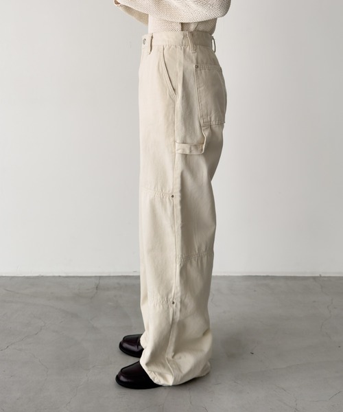 CANAL JEAN(キャナルジーン)の「El mar キャンバスダブルニーパンツ(その他パンツ・レディース・クリーム/ブラック・MEDIUM/SMALL)」の11枚目の写真