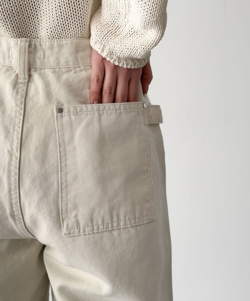 CANAL JEAN(キャナルジーン)の「El mar キャンバスダブルニーパンツ(その他パンツ・レディース・クリーム/ブラック・MEDIUM/SMALL)」の15枚目の写真