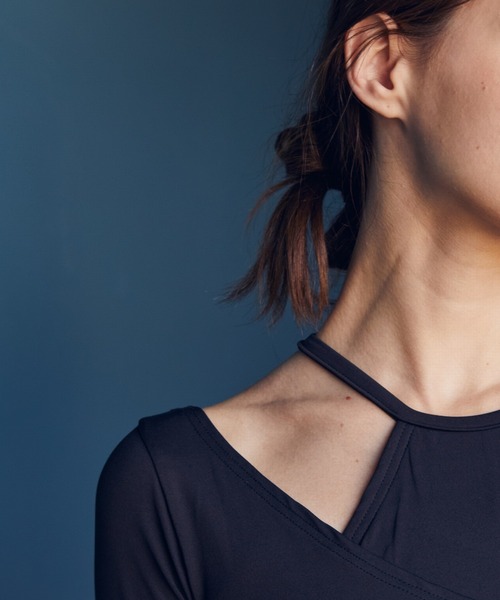 Julier Yoga and Relax(ジュリエヨガアンドリラックス)の「Julier エコシーベア天ロングスリーブプルオーバー(Tシャツ/カットソー・レディース・パープル/オフホワイト/ブラック・FREE)」の9枚目の写真
