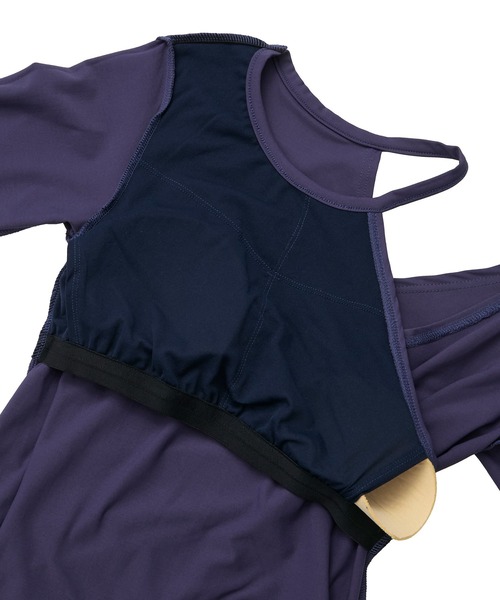 Julier Yoga and Relax(ジュリエヨガアンドリラックス)の「Julier エコシーベア天ロングスリーブプルオーバー(Tシャツ/カットソー・レディース・パープル/オフホワイト/ブラック・FREE)」の22枚目の写真