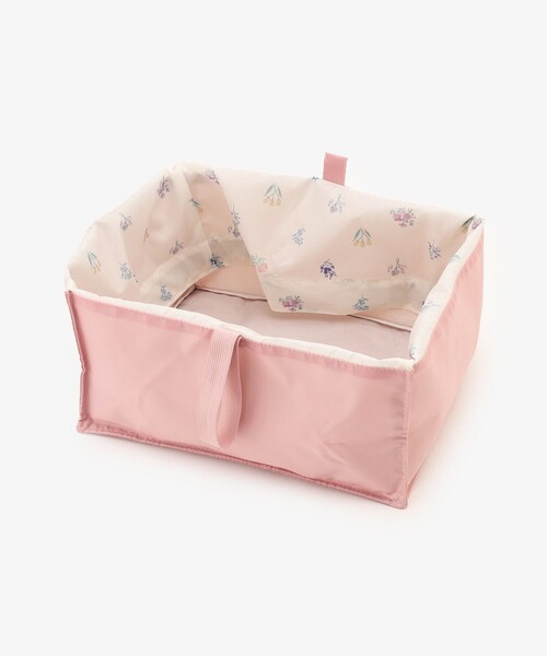 Afternoon Tea(アフタヌーンティー)の「ミニフラワー自立型ショッピングラップバッグ(エコバッグ/サブバッグ・レディース・アイボリー/ブルー・ONE SIZE)」の6枚目の写真