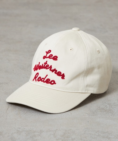 Lee(リー)の「Lee/リー ウエスターナー刺繍CAP/キャップ(キャップ・レディース・オフホワイト/ノンウォッシュ/ブラック・MEDIUM)」の2枚目の写真