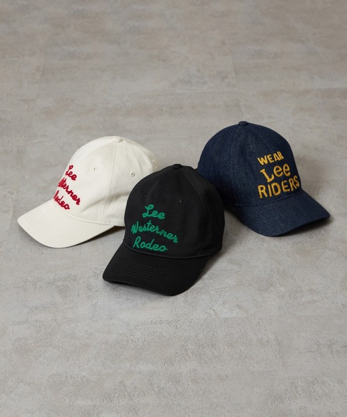Lee(リー)の「Lee/リー ウエスターナー刺繍CAP/キャップ(キャップ・レディース・オフホワイト/ノンウォッシュ/ブラック・MEDIUM)」の1枚目の写真