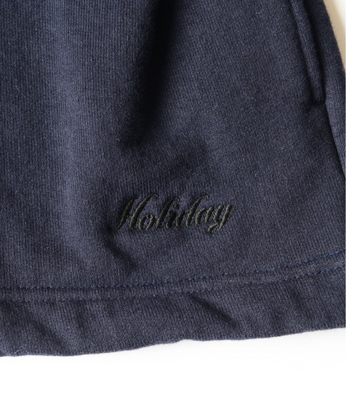 HOLIDAY（ホリデイ）の「ULTRA HEAVY SWEAT TUCK MINI SKIRT (Holiday) ウルトラヘビースウェットタックミニスカート (ホリデイ)（スカート・レディース・ダークネイビー/ブラック・ONE SIZE）」の8枚目の写真