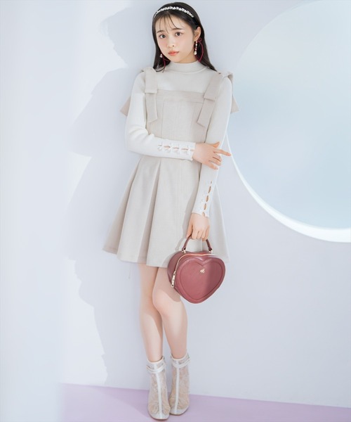 WILLSELECTION(ウィルセレクション)の「【セットアップ対応】ハイウエストフレアミニスカート(スカート・レディース・ブラック/ピンク/ブルー/オフホワイト・FREE)」の20枚目の写真